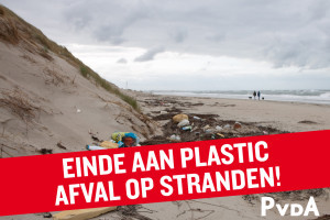 PvdA Noord-Holland wil einde aan plastic vuil langs stranden